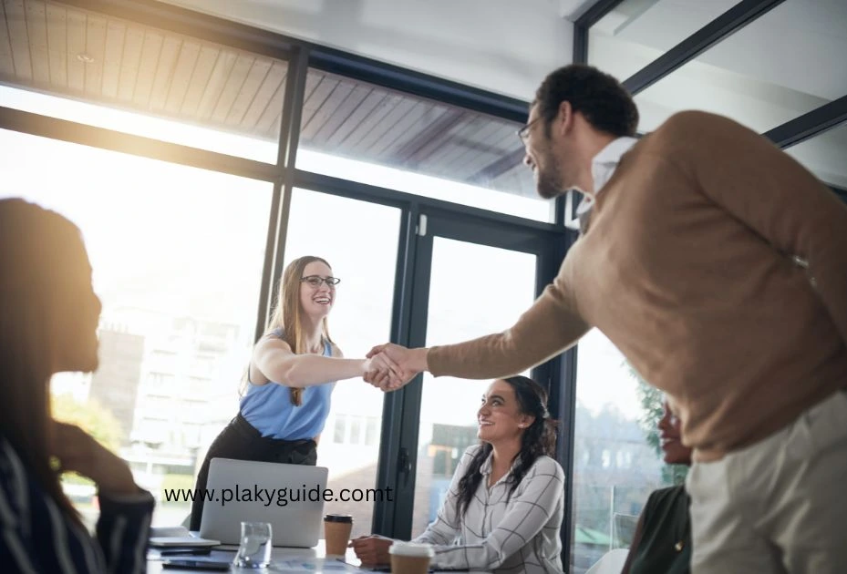 A picture Where Onboarding Automation Works group of people shaking hands