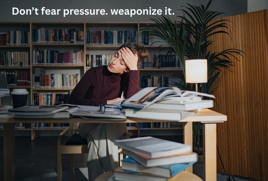 use pressure as your motivation
