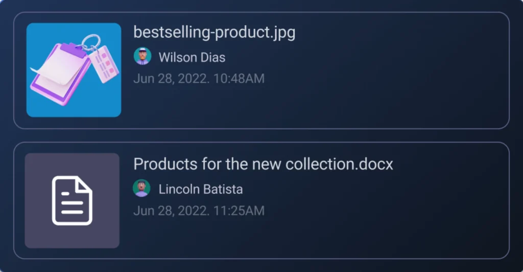 A picture of project management software